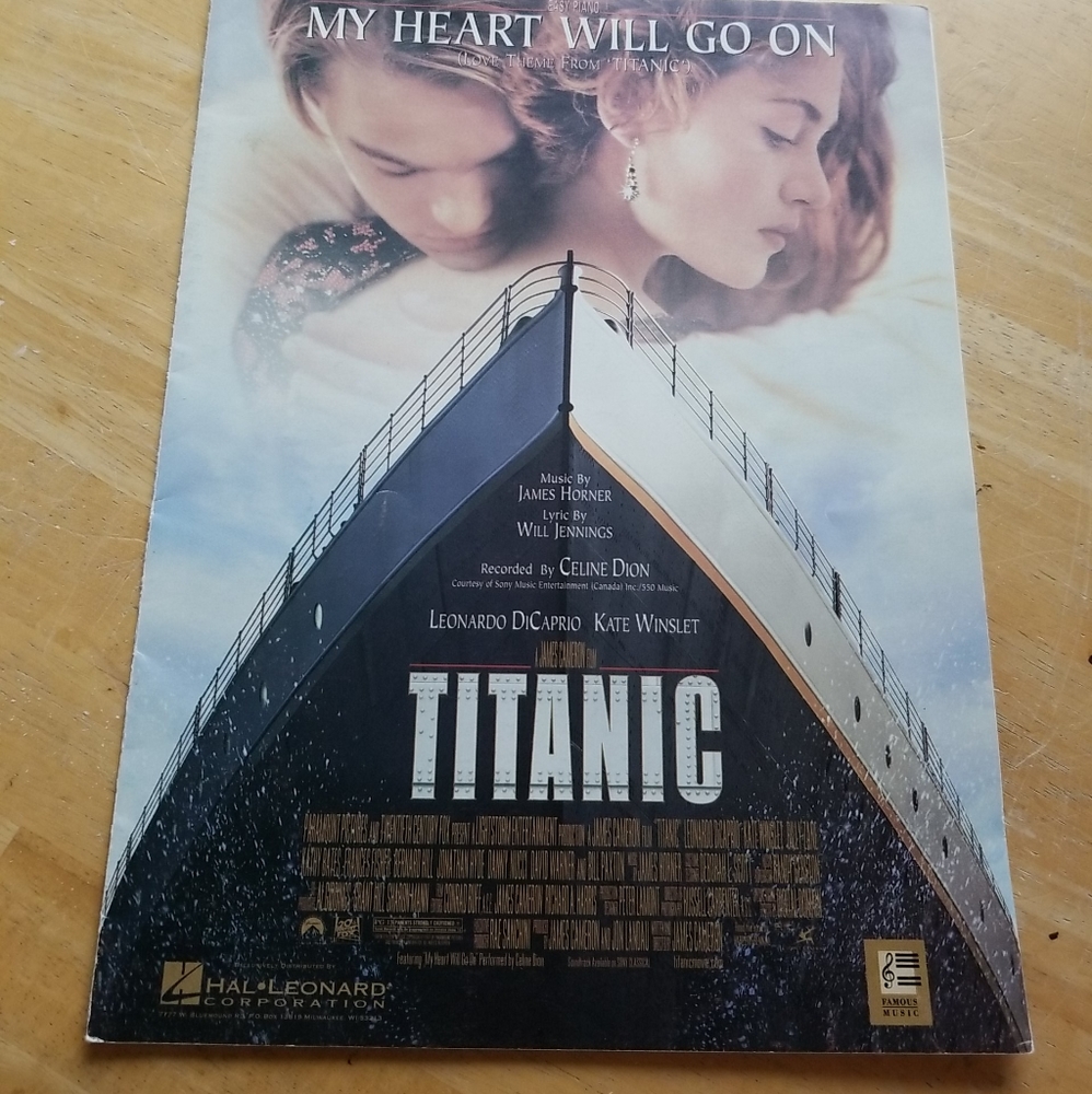 My Heart Will Go On Love Sheet Music TITANIC Piano Vocal Guitar
